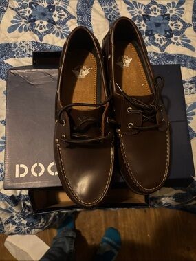 Dockers Men’s Dark Brown Leather Boat Shoes